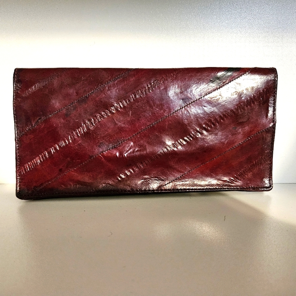Authentic EEL skin Wallet checkbook cover